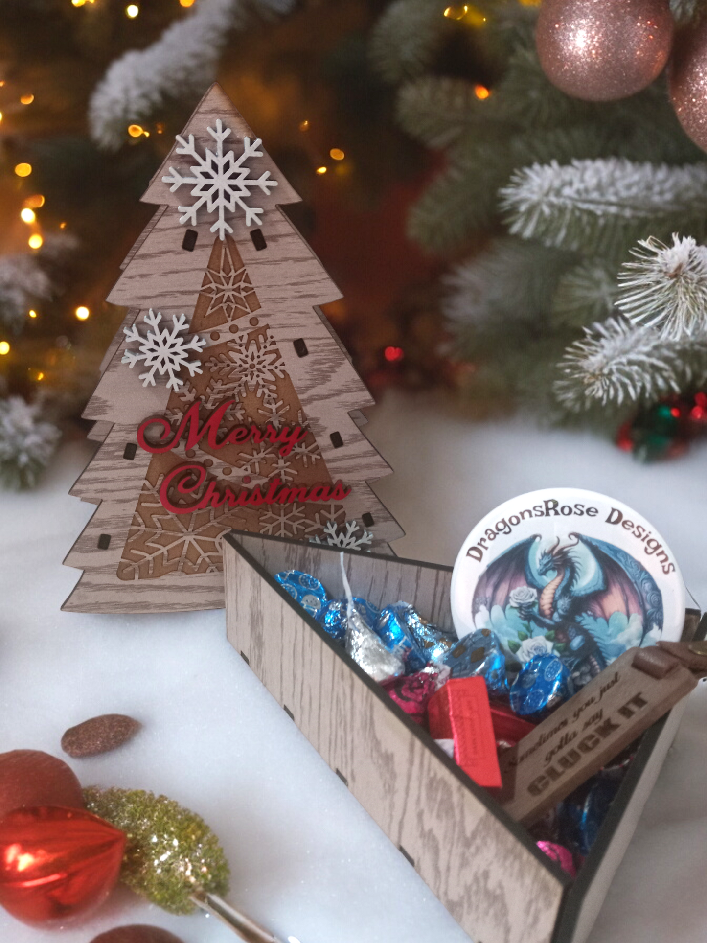 Christmas Tree Keepsake Box