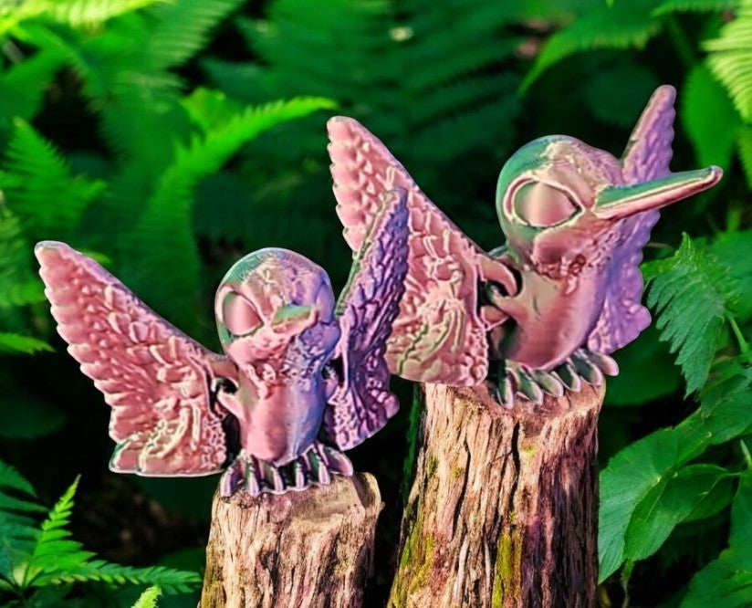 Mama and Baby Hummingbirds