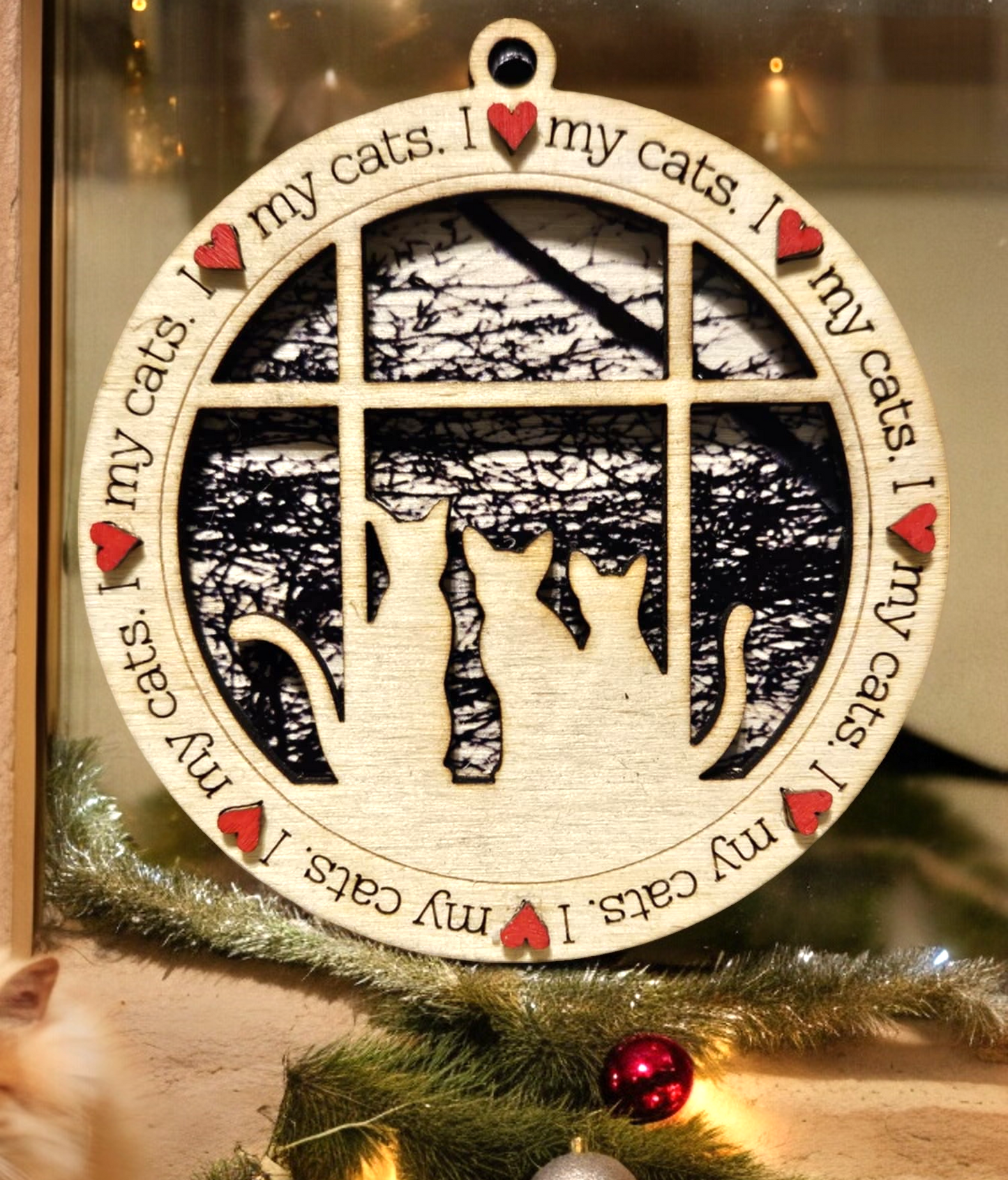 Cat Christmas Ornament